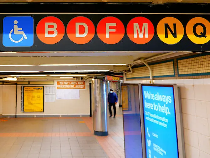 Nedsatt funksjonsevne i New York - Subway