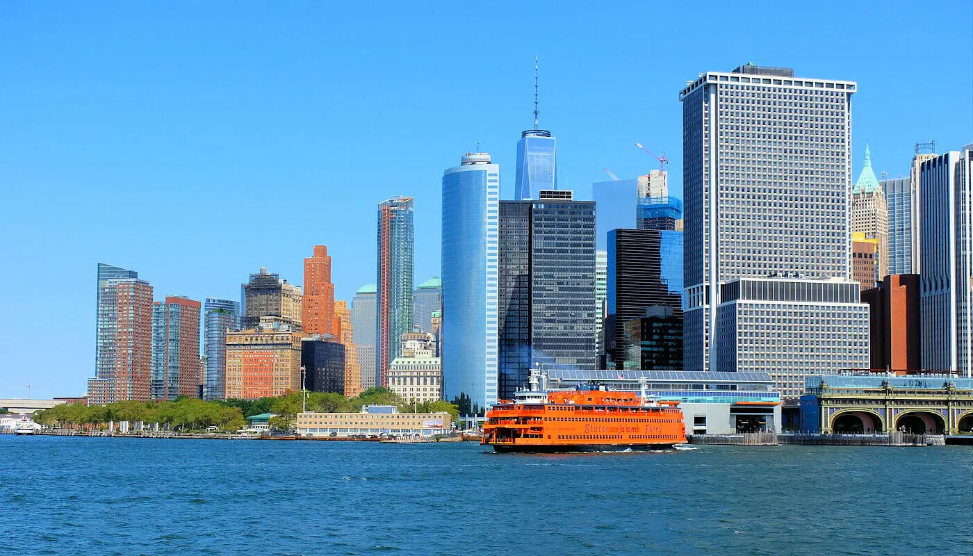 Staten Island i New York - Skylinen