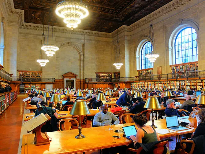 Steder for filminnspilling i New York - Public Library