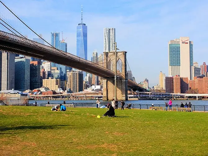 Steder for filminnspilling i New York - Sex and the City Brooklyn Bridge
