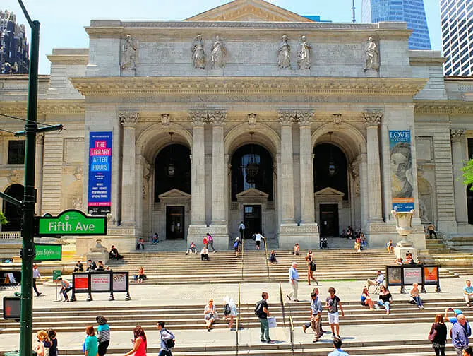 Steder for filminnspilling i New York - The Day After Tomorrow Public Library