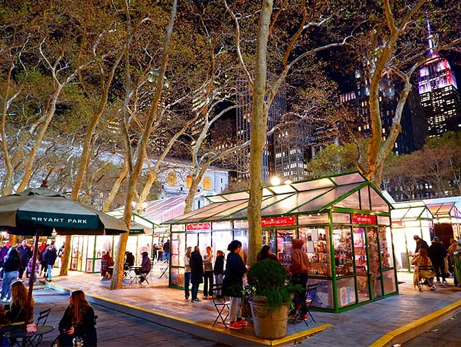 Julemarked i New York - Bryant Park Marked