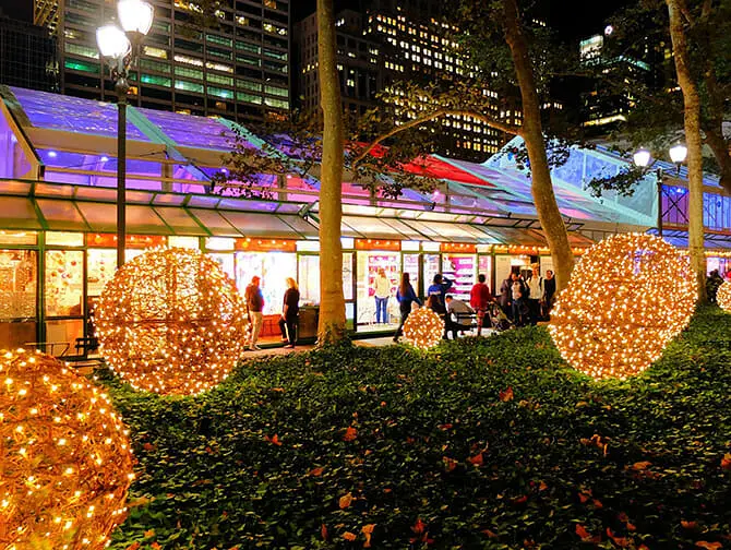 Julemarked i New York - Grand Central - Bryant Park