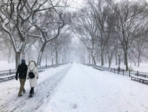 Snø i New York