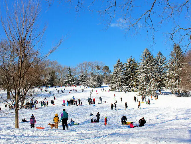 Sn&oslash; i New York - Central Park