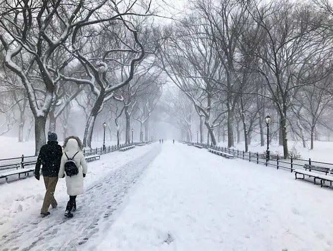 Snø i New York