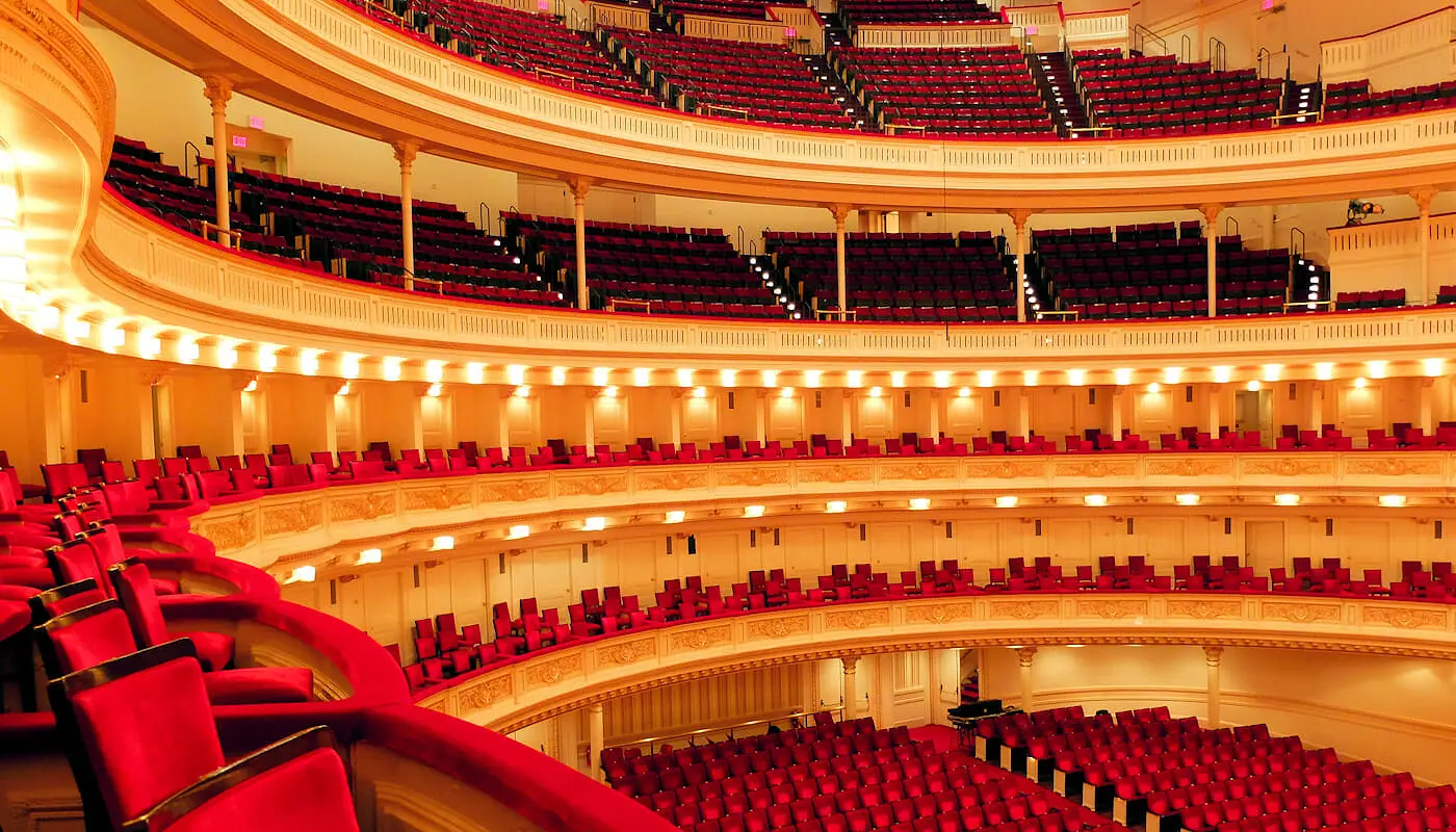 Carnegie Hall i New York - på innsiden