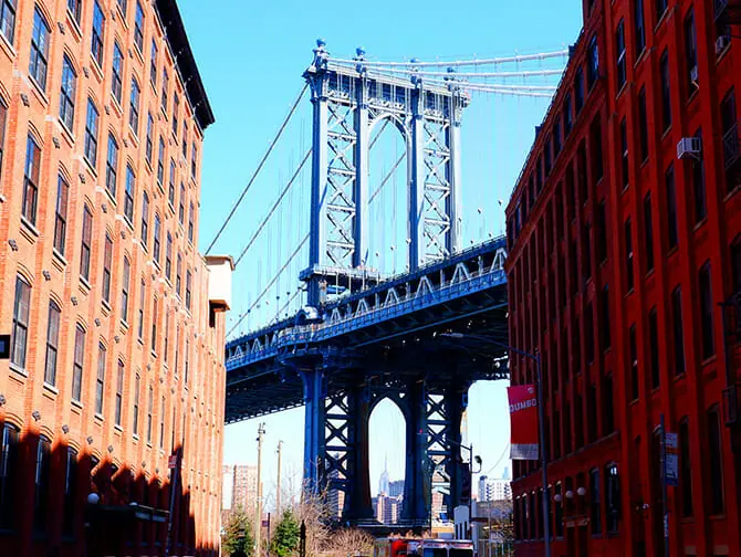 Vandreruter i New York - DUMBO-Brooklyn Bridge - Inntrykk