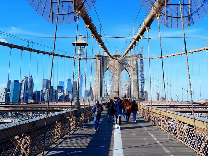 Vandreruter i New York - DUMBO-Brooklyn Bridge
