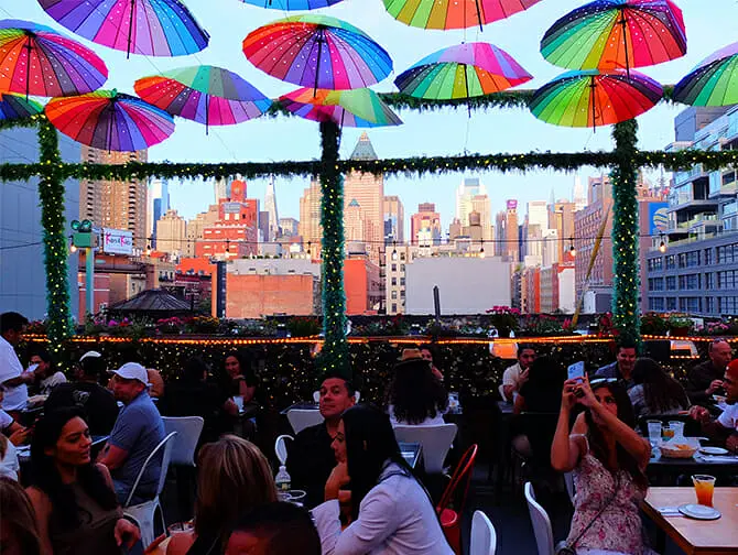 Restauranter i New York - Utsikten fra Cantina Rooftop