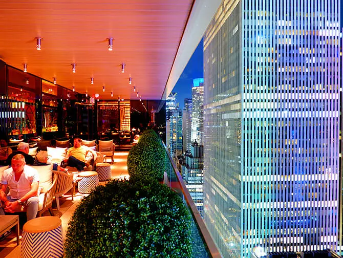 Beste rooftop-barer i New York - RT60 ute