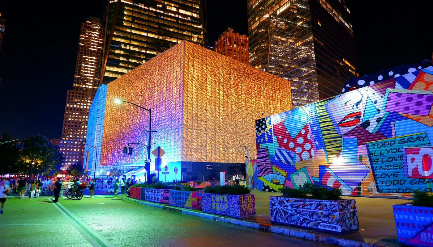 Performing Arts Center i New York - kveldstid