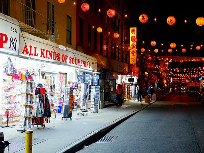 Vandreruter i New York -Kveldstur - Brooklyn & Chinatown inntrykk