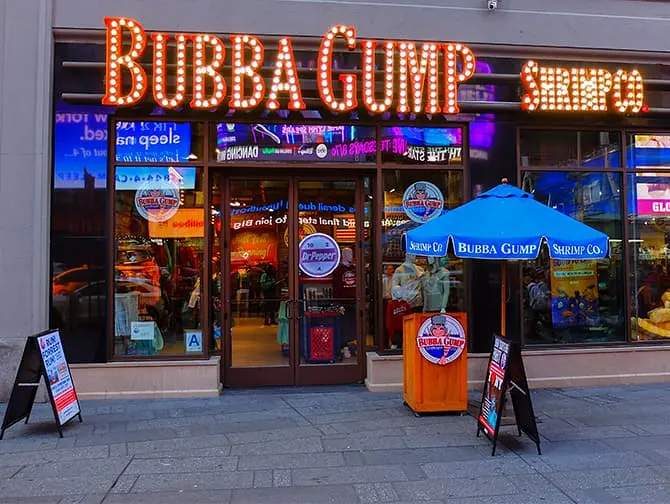 Tema-restauranter i New York - Bubba Gump