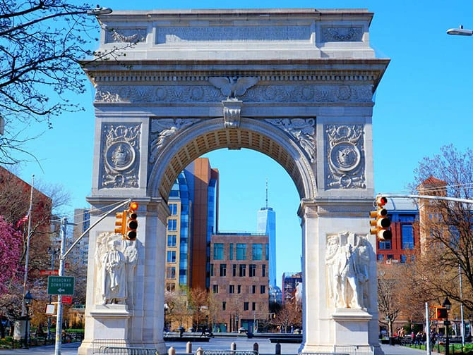 Sykkelturer i New York - Washington Square Park