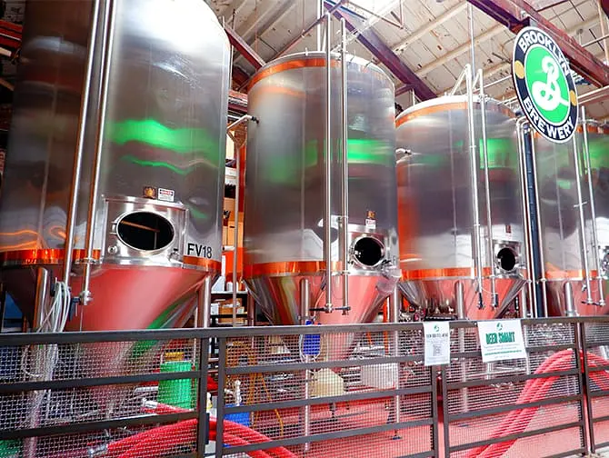 Bryggerier i New York - Inne i Brooklyn Brewery