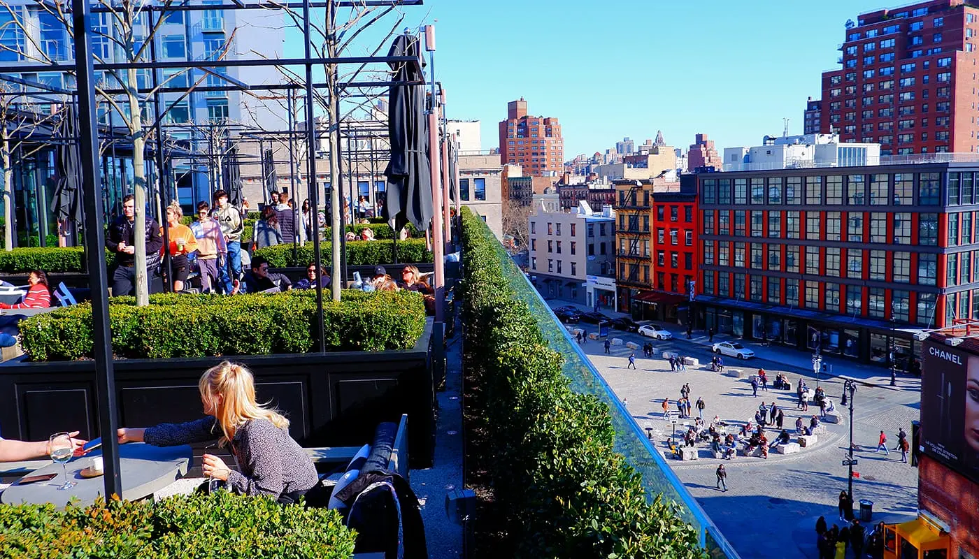 Beste rooftop-barer i New York - RH Rooftop Restaurant