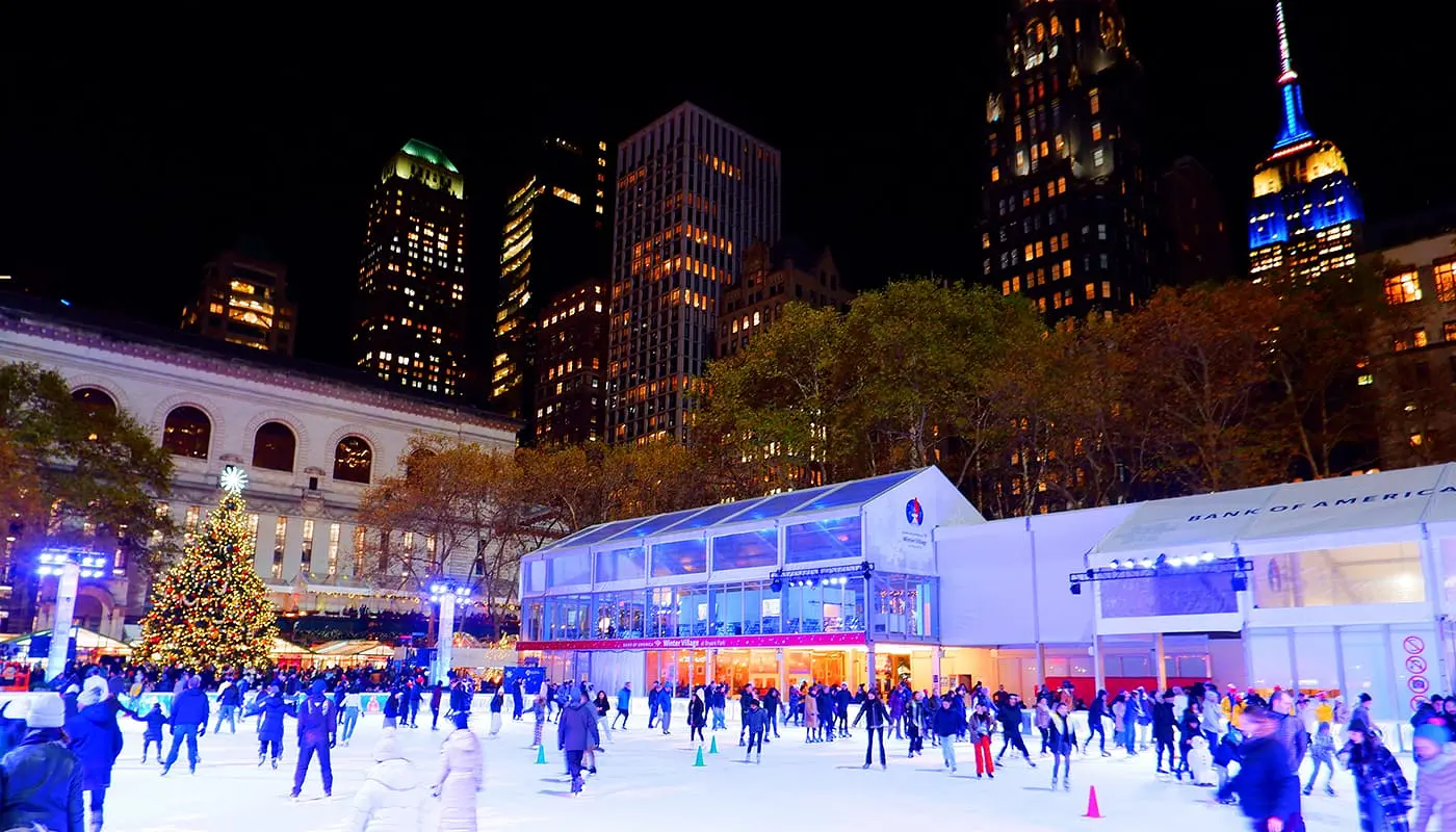 Reiseplan for jul i New York - Julemarkedet i Bryant Park
