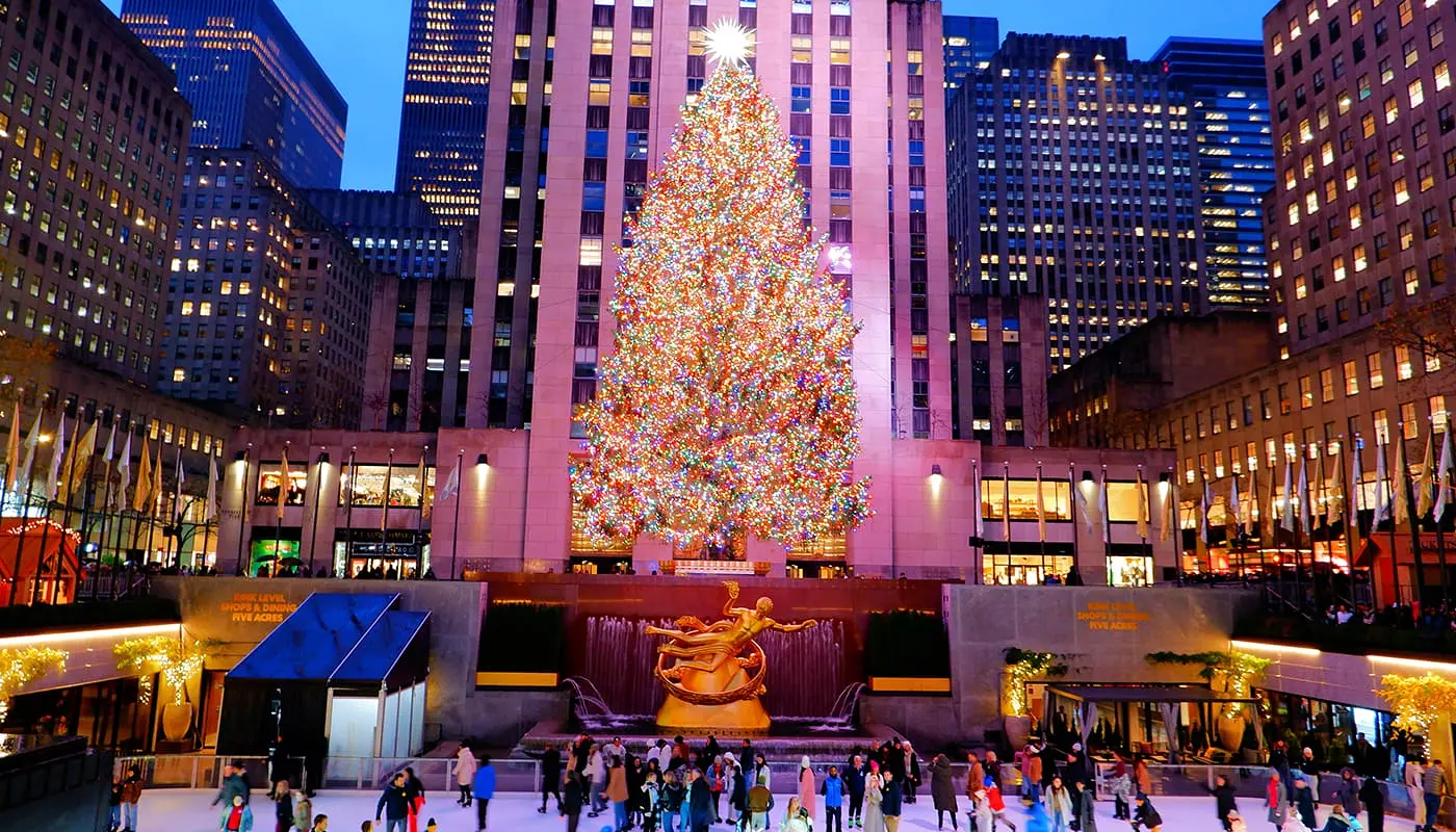 Reiseplan for jul i New York - Juletreet på Rockefeller Center
