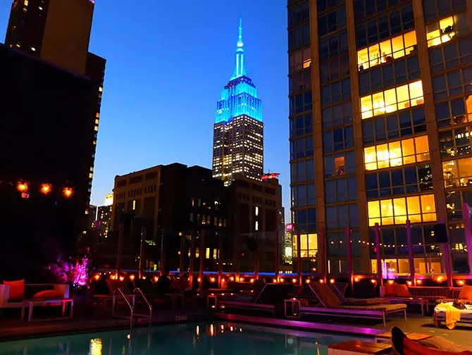 Nyttårsfester i New York - Rooftop fest