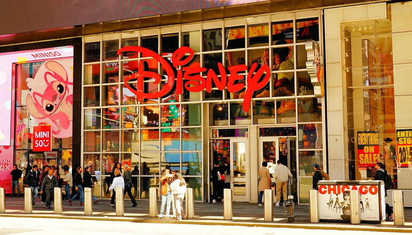 Disney Store på Times Square - Butikkfasade