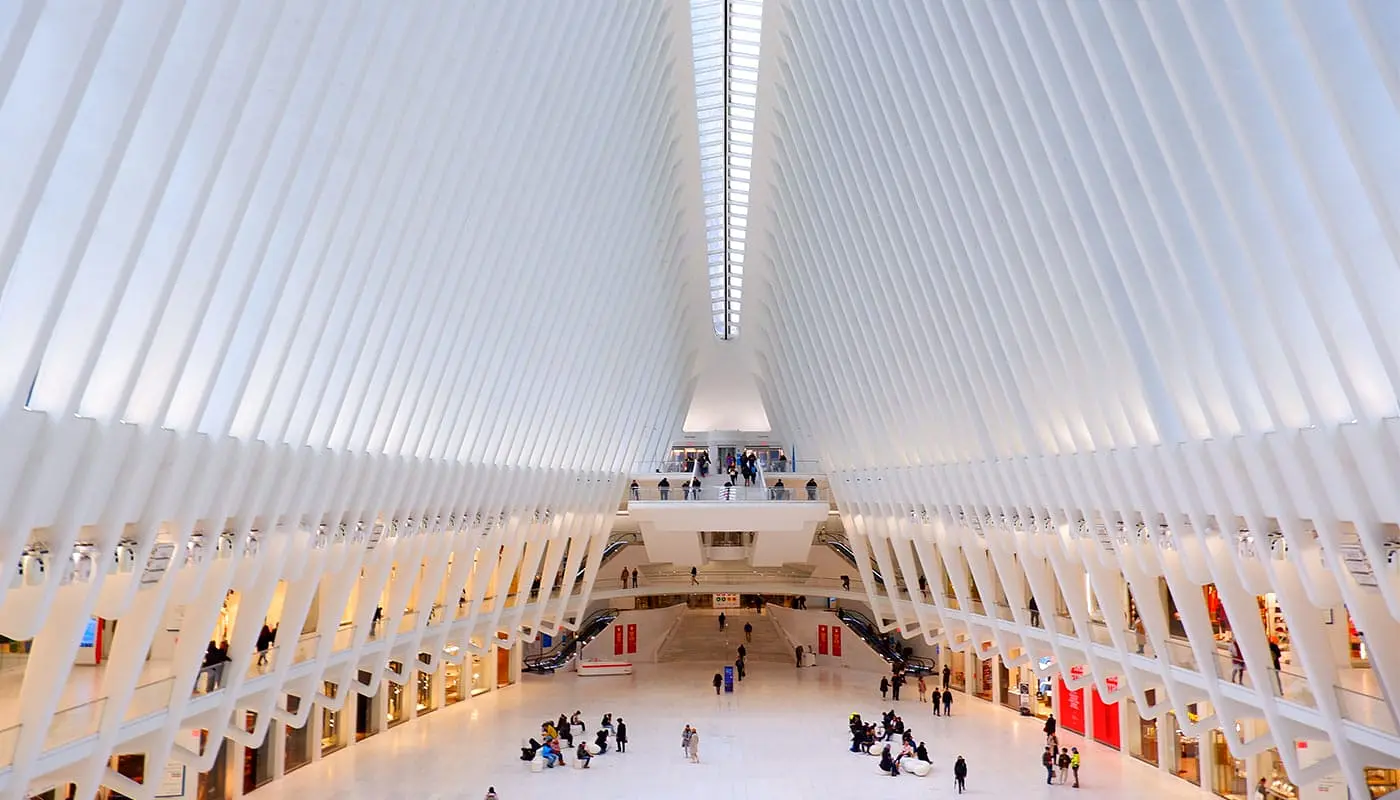 Oculus i New York - Innsiden