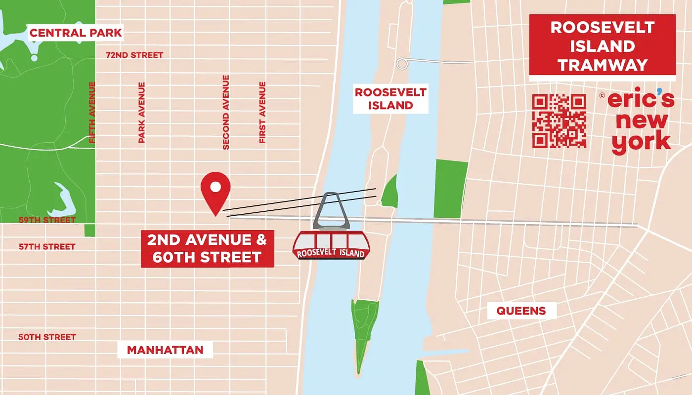 Roosevelt Island Tram New York - Kart