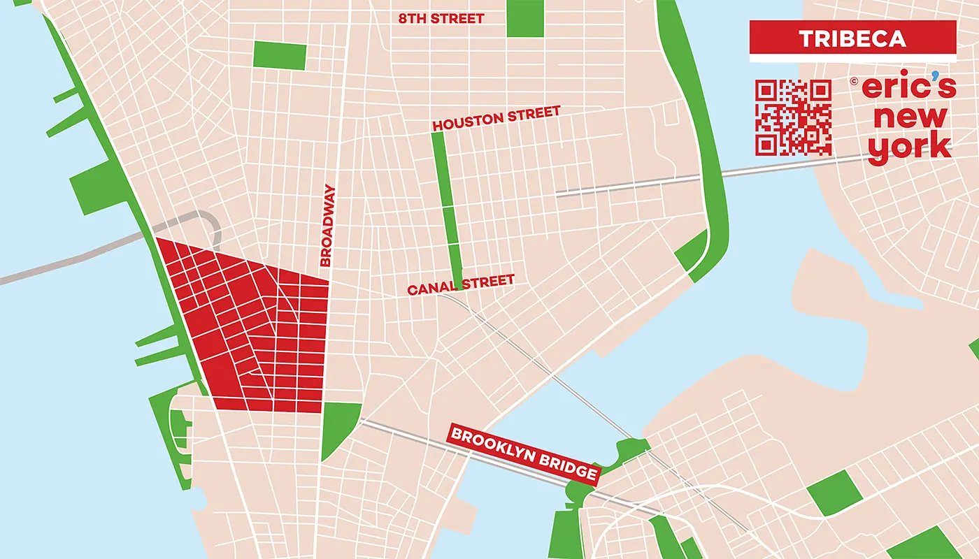 TriBeCa i New York - Gratis Kart