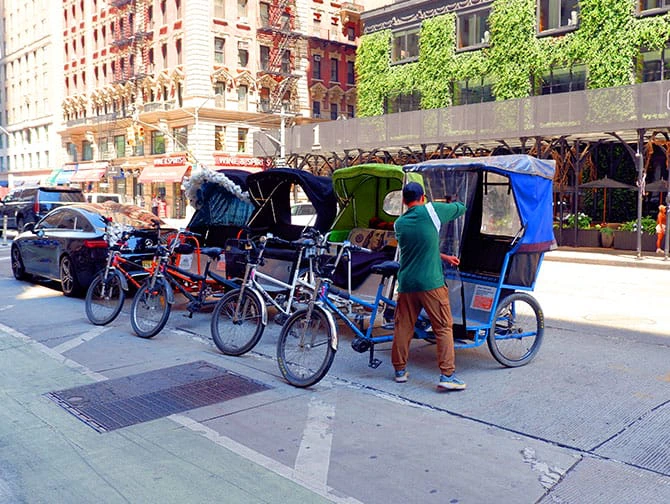 Tur med sykkeltaxi i New York - Sykkeltaxi