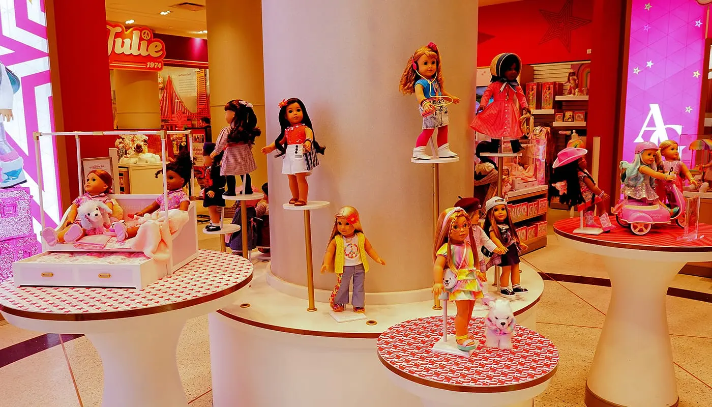 Lekebutikker i New York American Girl Place