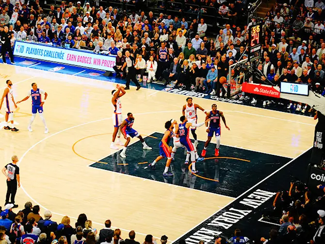 New York Knicks tickets - Spillere på banen