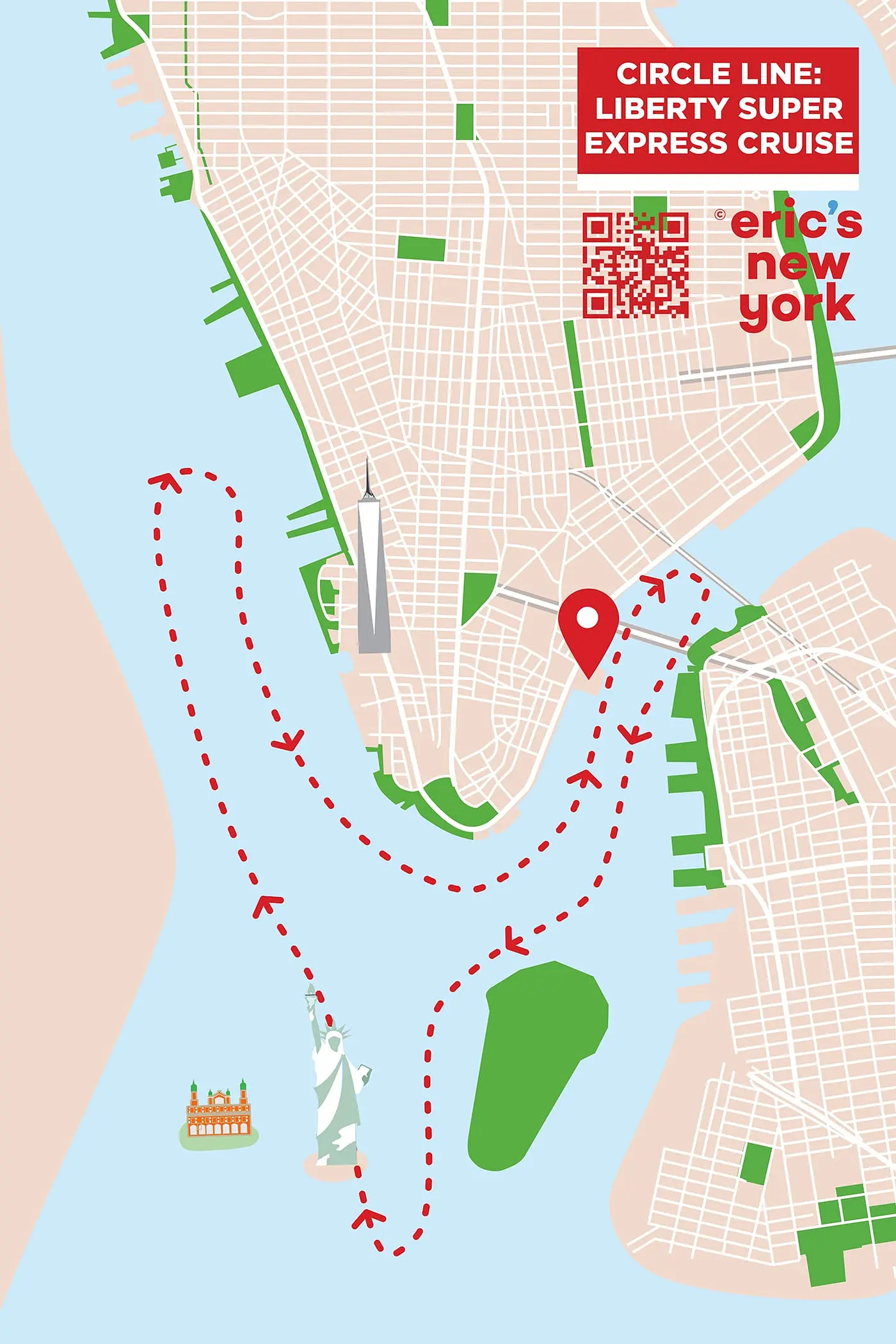 Circle Line Liberty Super Express Cruise - Ruten