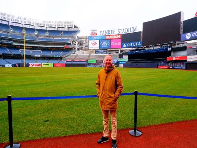 Yankee Stadium Tour - Et fotostopp under omvisningen