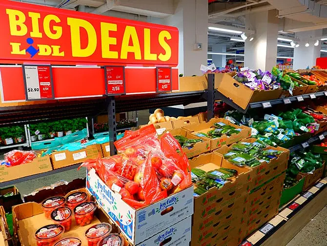 Matbutikker i New York - Europeiske supermarkedkjeden Lidl