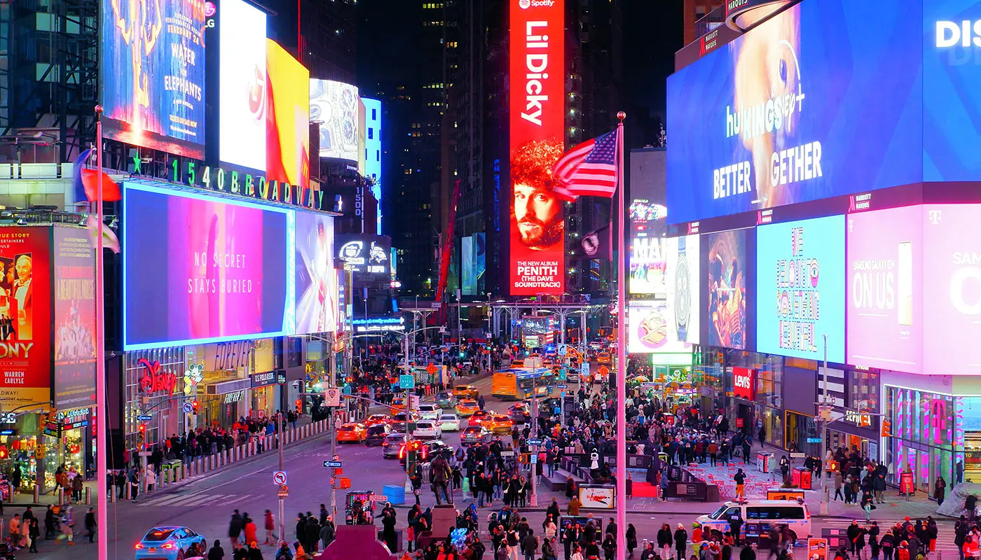New York 4-dagers reiserute – Utforsk Times Square på din første kveld i New York