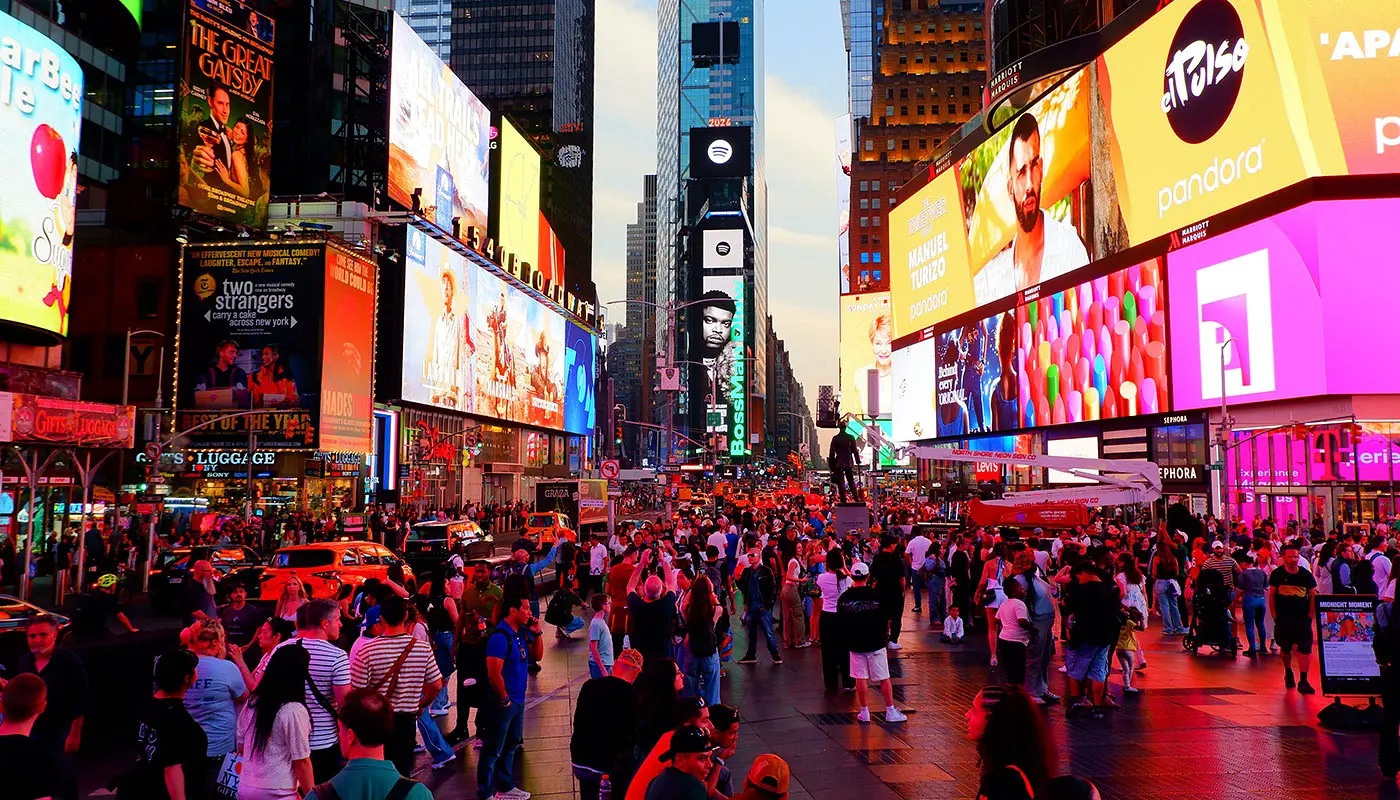 New York 6-dagers reiseplan – Første inntrykk av Times Square