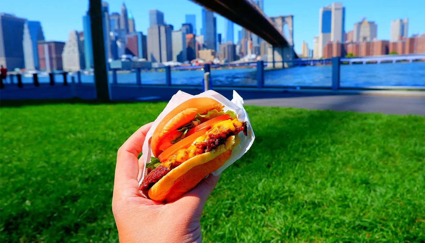 Shake Shack i New York - En burger fra Shake Shack
