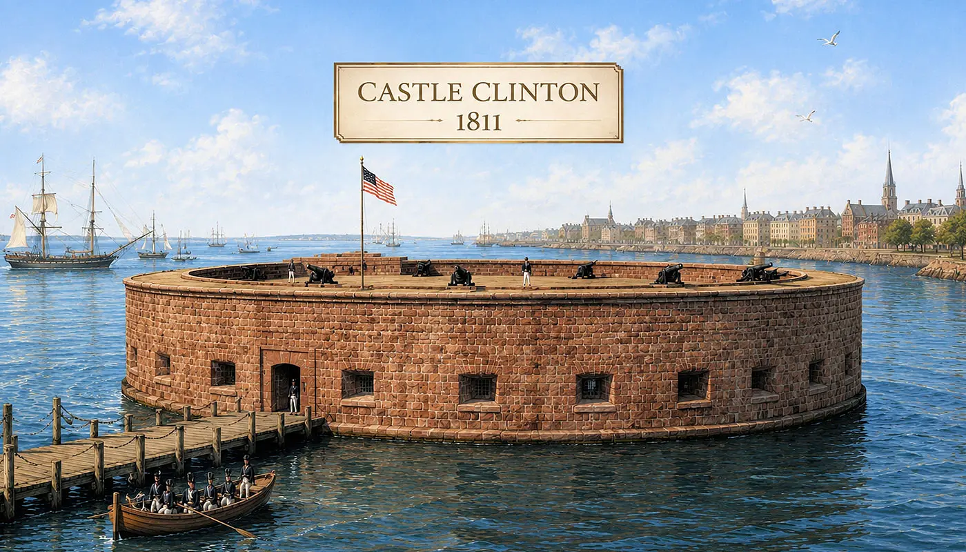 Castle Clinton i New York - Idea of what Castle Clinton looked like