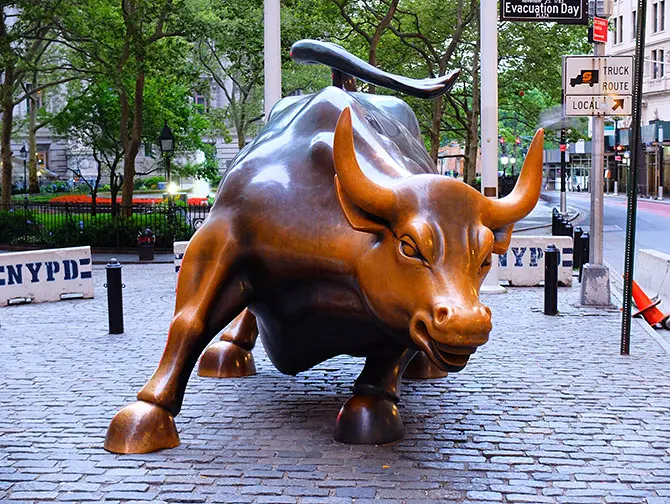 Charging Bull-statuen i New York
