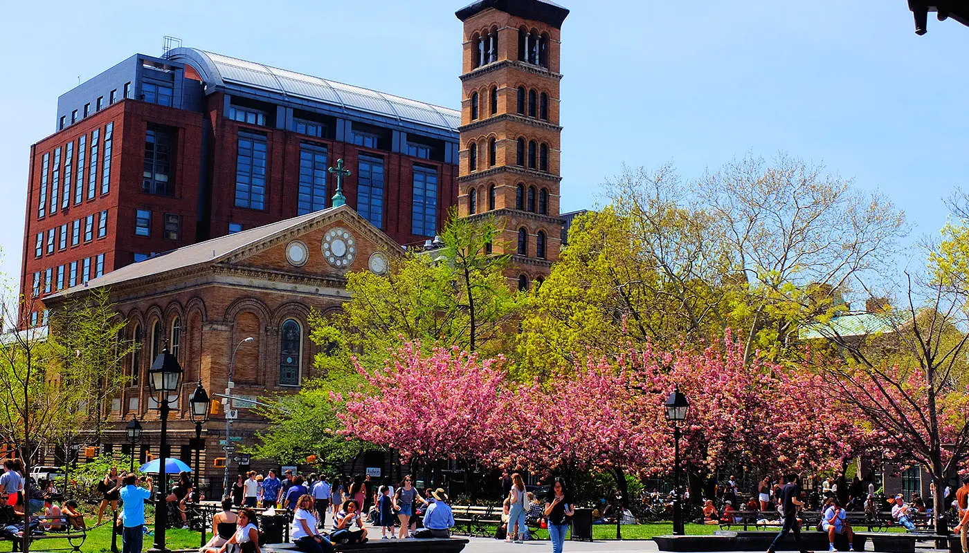 Washington Square Park i New York - Park med en rik historie