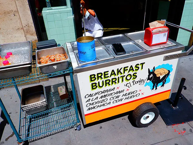 Frokost i New York - El Donkey Burrito Cart