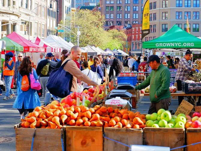 Union Square i New York - Union Square Greenmarket